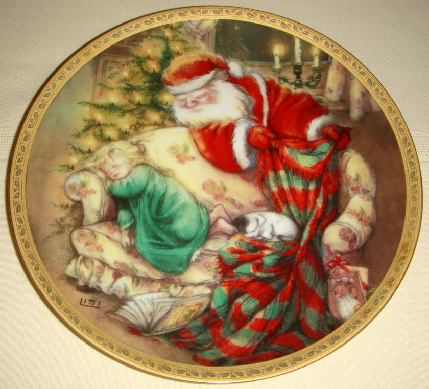 LISI MARTIN Christmas NO CREATURE STIRRING Plate Bx+COA  