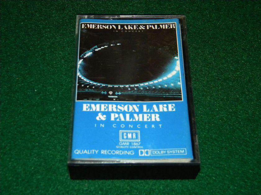 CASSETTE TAPE EMERSON LAKE & PALMER IN CONCERT GMR RARE SAUDI LABEL 