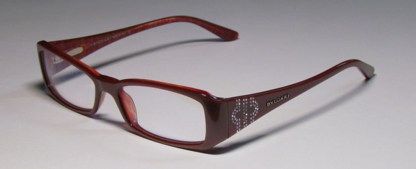 NEW BVLGARI 470 B 51 15 135 BROWN PEARL EYEGLASSES/GLASSES/FRAME 