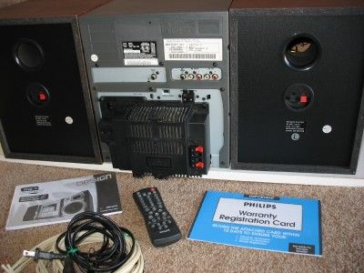 Phillips Magnavox MZ 7 Mini Hi Fi Stereo System. 3 CD Changer & Dual 