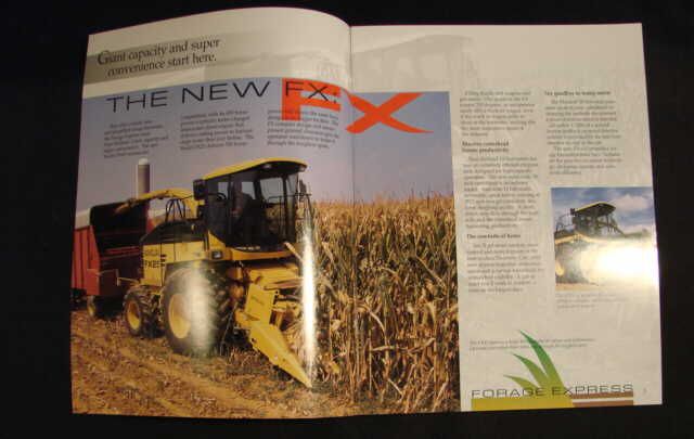 New Holland FX28 FX58 Forage Harvester Brochure 1998 NH  