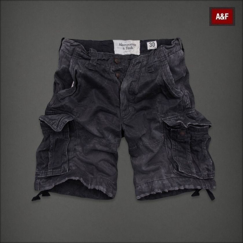 NEW Abercrombie & Fitch Mens Indian Falls Cargo Shorts  