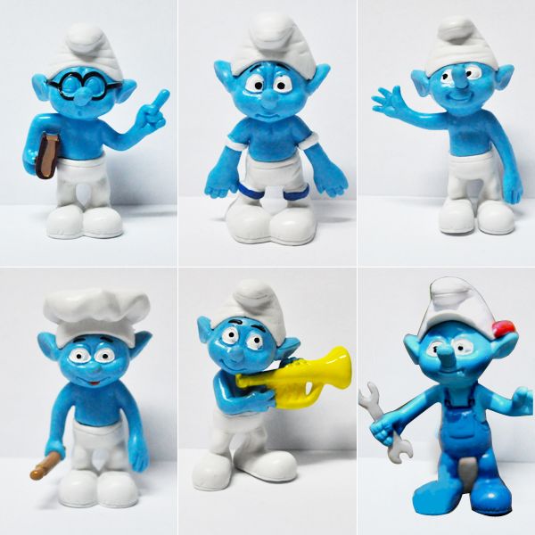 The Smurfs 12 Pcs Set Action Figure Cake Topper New  