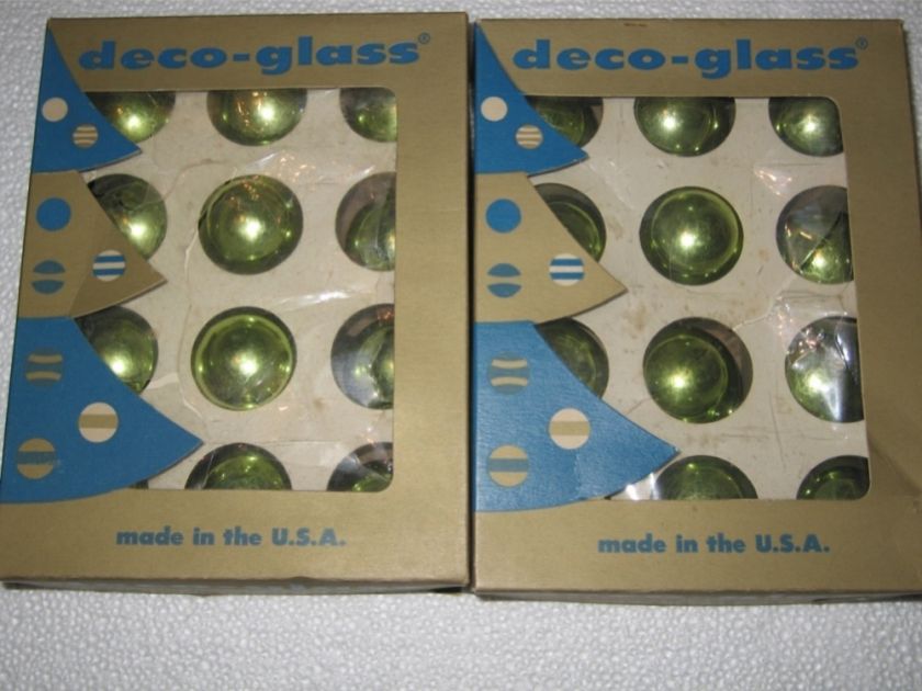   deco glass christmas ornament USA 50s mercury aluminum tree  