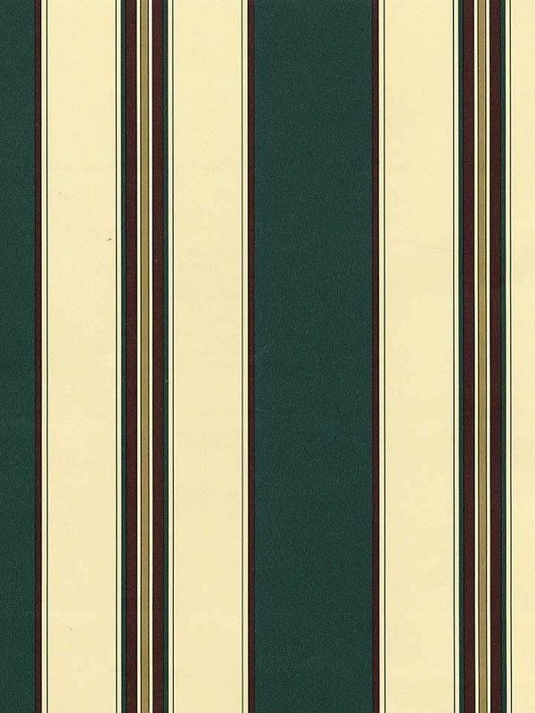 Sophisticated Green & Cream Stripe Wallpaper D/R  