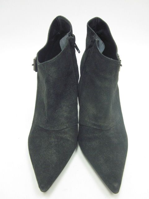 CHARLES DAVID Shimmer Finished Suede Ankle Boots Sz 7  