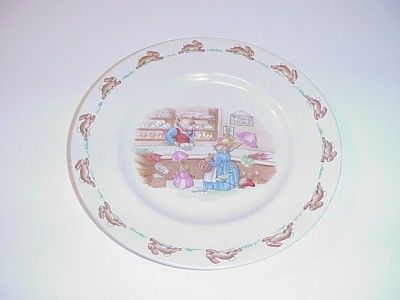 BUNNYKINS ROYAL DOULTON PIGGLYS CHILDS PLATE  