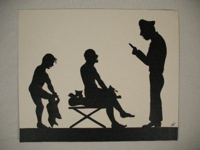 1930s CCC Civilian Conservation Corps Silhouette 1  