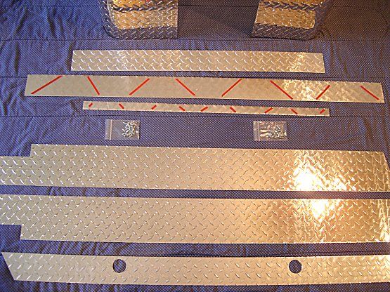 JEEP CJ7 WRANGLER FULL DIAMOND PLATE KIT   