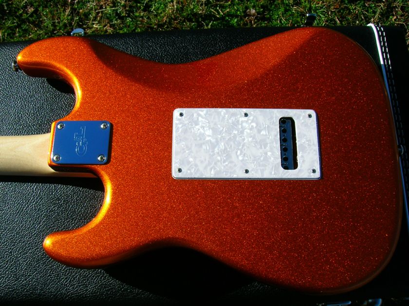 Legacy Tangerine Metallic Rosewood Fret Board White Pearl 