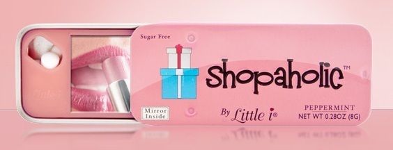 Mirror Mints Shopaholic Peppermint Pink Tin 643901500141  