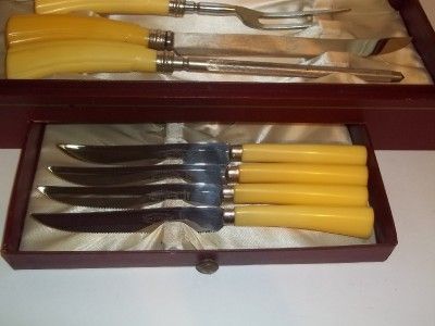 Vtg. Sheffield Knives Stainless Steel Knives w/Box Knife Set  