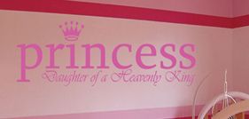 Inspirational Vinyl Wall Art, Princess  