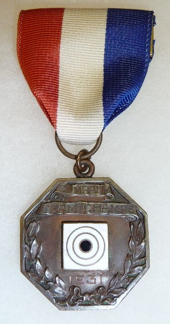 RARE 1931 205th INFANTRY REGIMENT MARKSMANSHIP MEDAL  