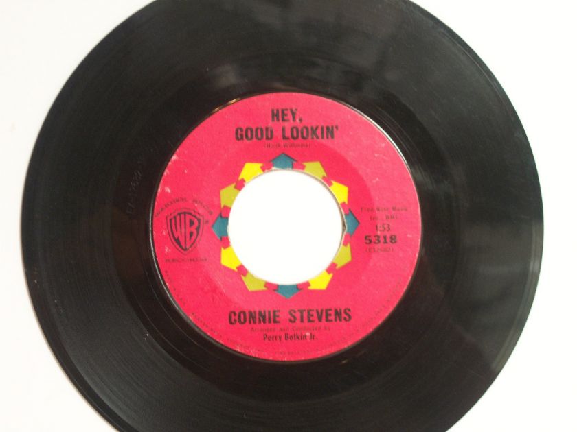 CONNIE STEVENS Rare Original 45 Hey Good Lookin  1962 Hank Williams 