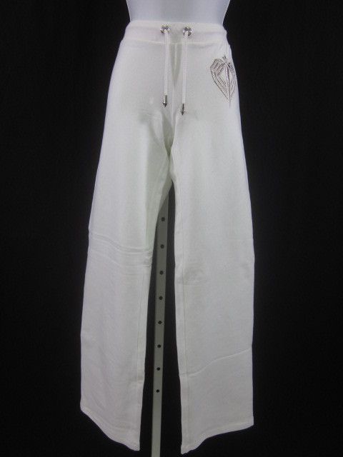 NWT FAITH CONNEXION White Drawstring Cotton Pants Sz S  