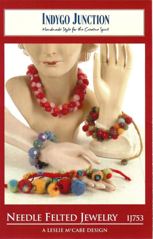 INDYGO JUNCTION IJ753 NEEDLE FELTED JEWELRY 4 DESIGNS  