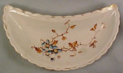 Vintage FLOWERS POTTERY BONE DISHES DISH Dinnerware  