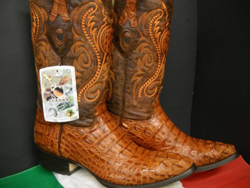 mens CUADRA CROCIDILE aligator COWBOY BOOT size 9 1/2  