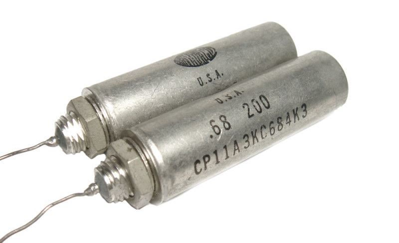 SANGAMO CP11A3 Paper in Oil Capacitors 0.68uf / 200vdc  