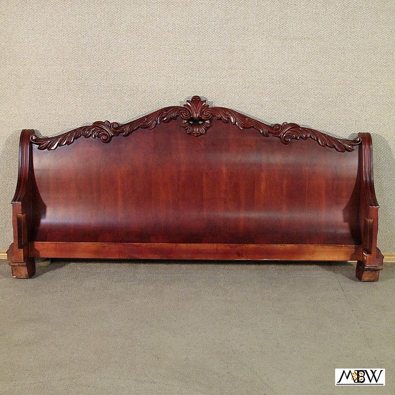 Mahogany French King Size Sleigh Bed Footboard FREE S/H  