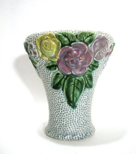 Anqitue Roseville Rozane 1917 Vase by Gazo Fudgi Fujiyama  