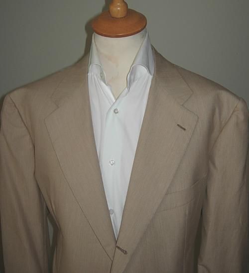 KITON NAPOLI SUIT BEIGE 50 R 7 (60 R EU) NWT   