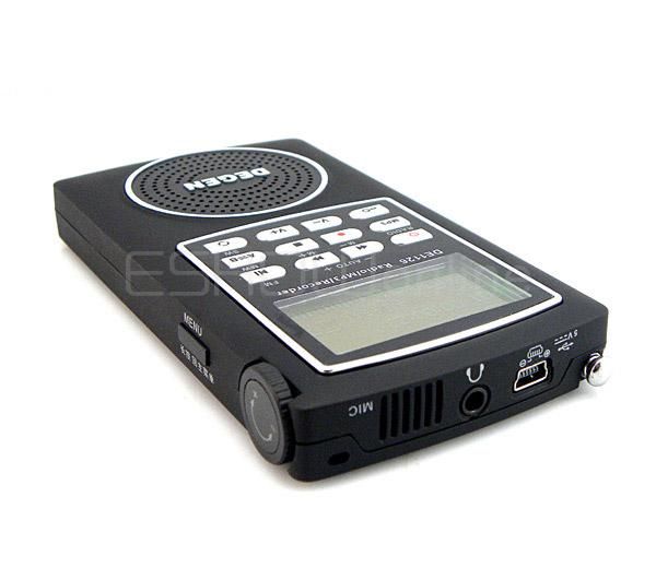   Recorder FM Stereo MW SW AM  DSP ATS Txt 4GB DE1126 DEGEN  