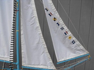 55 ROBBE ATLANTIS RC SAILBOAT MODEL MODIFIED BUILT 1983  