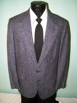 LORD & TAYLOR Men Jacket ICE BLUE SILVER MULTI COLOR Sport Coat SILK 