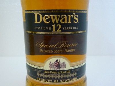 DEWARS SCOTCH WHISKY 12 YEAR 375ML PINT RARE OLD LABEL  