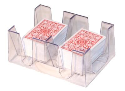 Revolving Card Tray Holds 1 6 Decks NEW Acrylic  