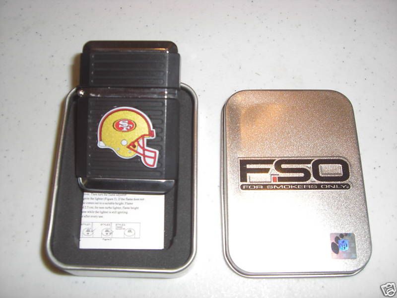 San Francisco 49ers FSO Lighter With Case  NFL Licensed FREE US 