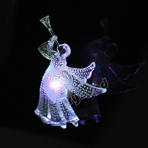 New change color Sucker LED LIGHTED CHRISTMAS Xmas gift ANGEL WITH 
