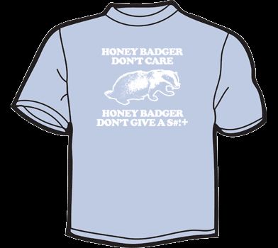 HONEY BADGER DONT CARE T Shirt WOMENS funny vintage 80s  