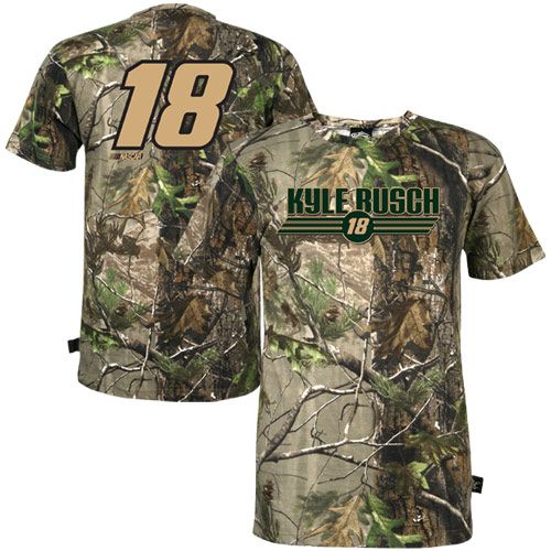 Kyle Busch NASCAR Realtree Camo T Shirt 752556474889  