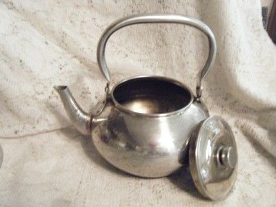 Vintage Metro Stainless Steel Tea Pot/TeaPot/Tea Kettle/TeaKettle 