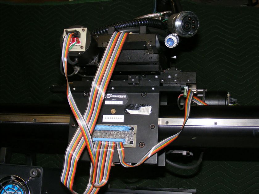 MM MICROMANIPULATOR PROBE STATION + MITUTOYO MICROSCOPE + HOYA LASERS 