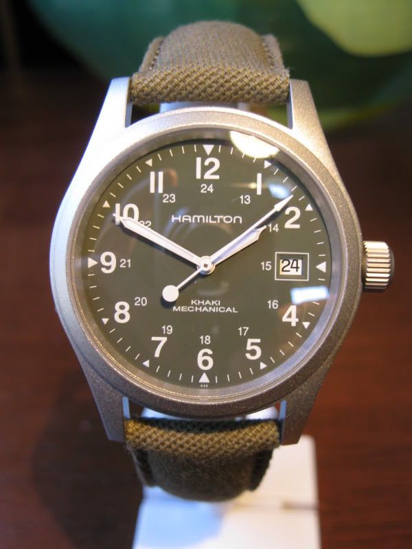 NEW Hamilton Khaki Field Mechanical Military Mens Watch H69419363 