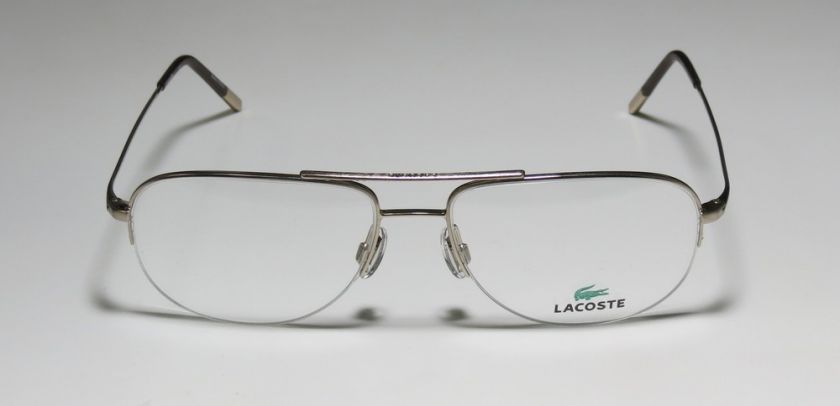 NEW LACOSTE 12039 53 16 145 GOLD AVIATOR SHAPE RX EYEGLASSES/GLASSES 