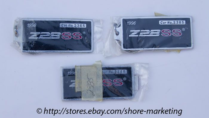 OEM GM SLP 1996 Camaro SS Key Fobs & Dash Plaque #2385   NEW Original 