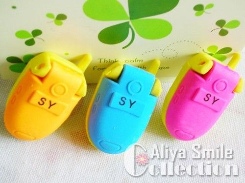 Set of 3 Cute Cartoon Funny Animal Erasers Lovely Kids Party Gifts 
