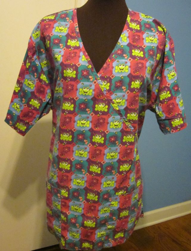 Carols Scrubs Frogs Flowers Bees Size M 8 10 Butterfly  