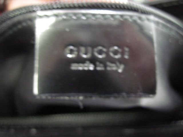 AUTH GUCCI Black Satin Tote Bag Handbag Bag Sz Lg  