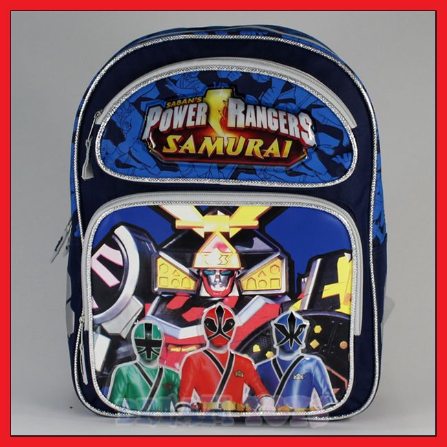 14 Power Rangers Samurai Sentai Backpack Bag Medium  