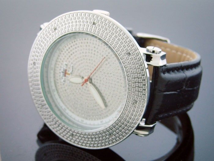 Mens Techno Royale JUMBO 57MM Bezel W/ 8 Diamonds Watch  