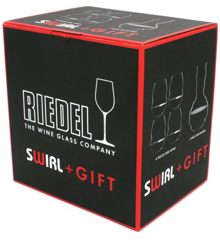 Riedel SWIRL 5 Piece Wine Decanter and Glass Set  