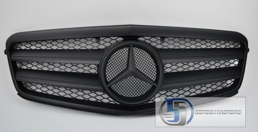 2010 2011 W212 Mercedes E Class E350 E550 Grill grille Matt Black 100% 