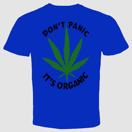 dont panic its organic cannabis marijuana weed t shirt  