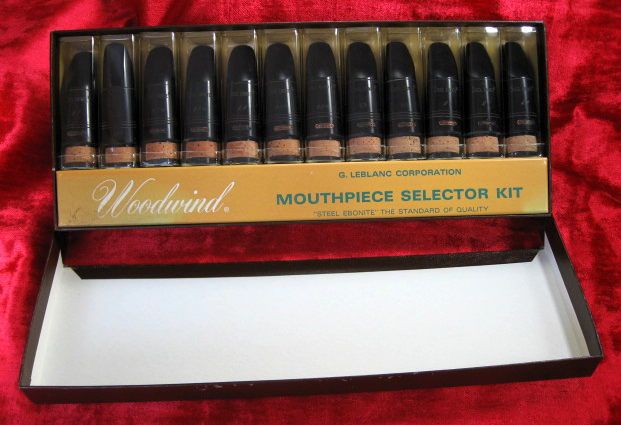 LEBLANC WOODWIND VINTAGE Bb CLARINET 12 MOUTHPIECE SELECTOR KIT  